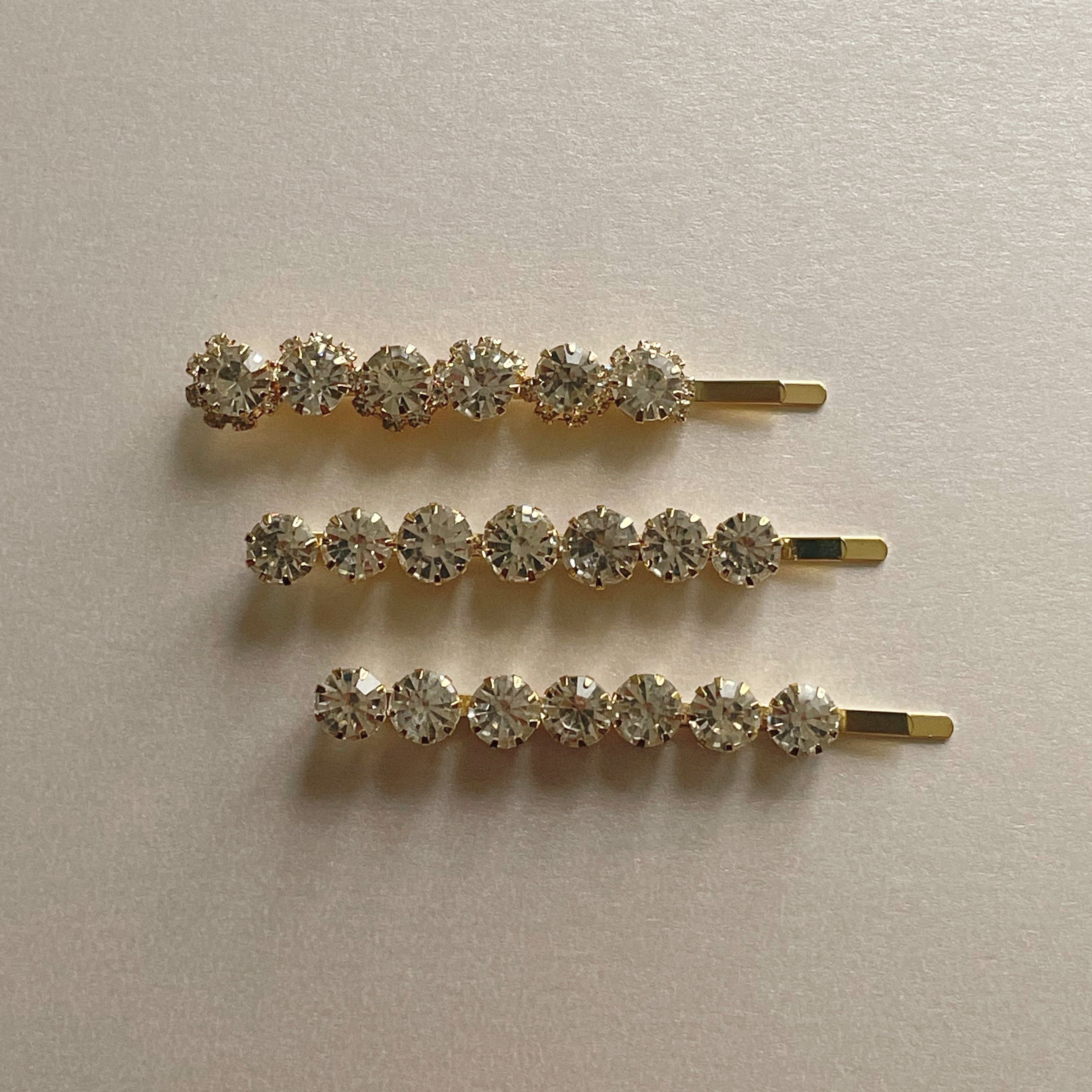 Adalynne Luxury Gold Jewelled Hair Slide Set