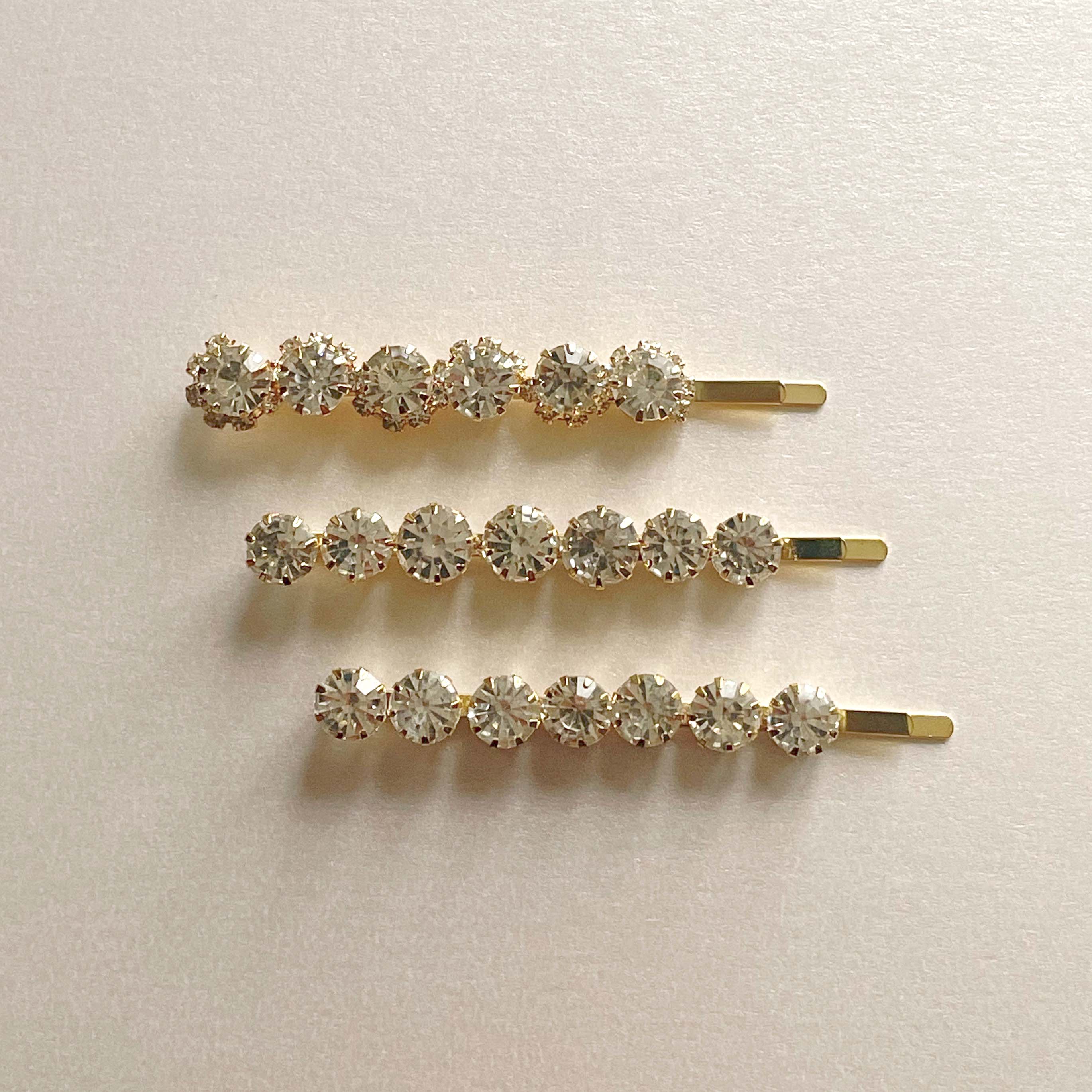 Adalynne Luxury Gold Jewelled Hair Slide Set