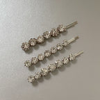Adalynne Luxury Silver Jewelled Hair Slide Set
