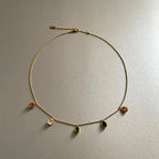 Emilia Luxe 18k Gold Plated Jewel Necklace
