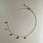 Emilia Luxe 18k Gold Plated Jewel Necklace