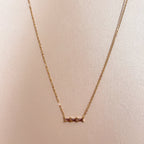 Gia Luxe 18k Gold Plated Blush Necklace