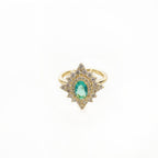 Florence Azure Stone Vintage Style Adjustable Ring