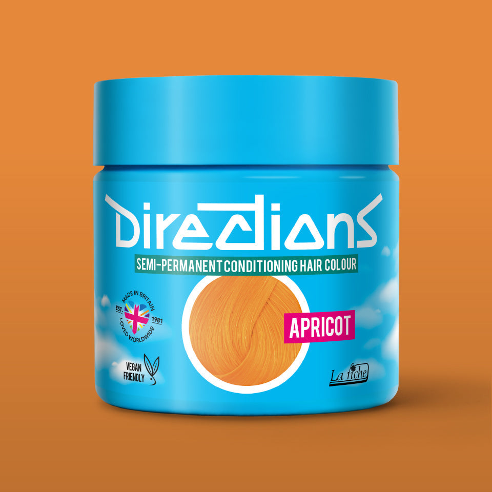 La Riche Directions Apricot Semi Permanent Hair Dye - Vibrant Light Orange 100ml Vegan