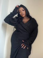 Necessary Evil Athena Long Gothic Hooded Cardigan - Draped Witchy Style