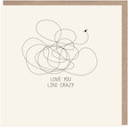 Love You Like Crazy Anniversary Card