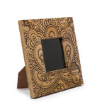 Small Black Buddha Mango Wood Photo Frame 10x10cm