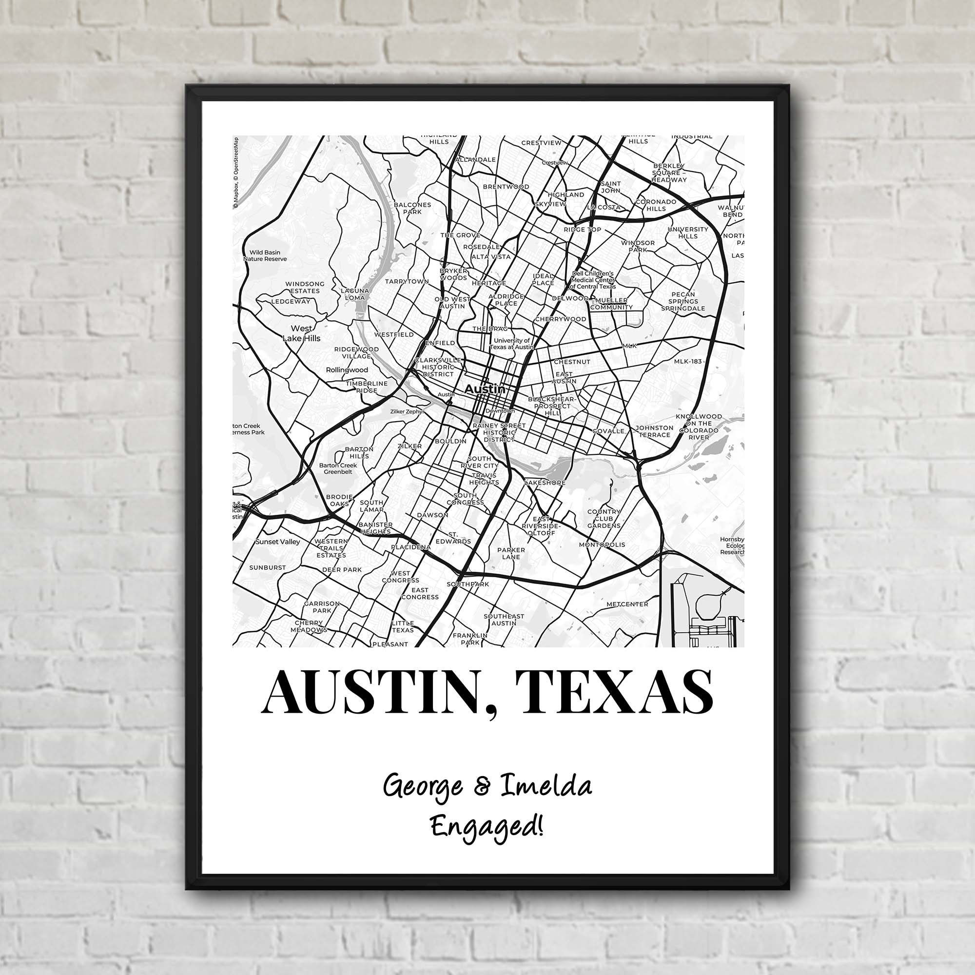 Map Location Custom Artwork