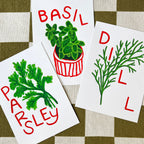 Parsley Herb print from an original painting, choice of sizes, available framed and unframed