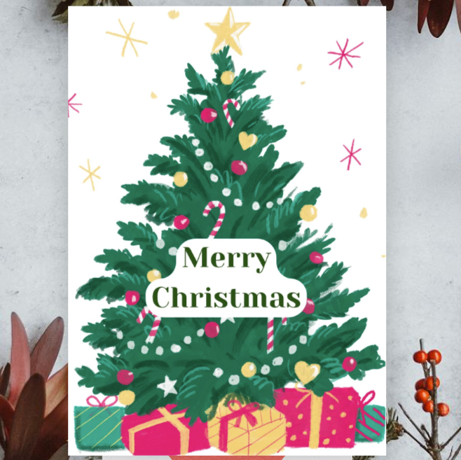 Merry Christmas Tree eCard