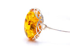 Modern Baltic Amber Fixed Bangle
