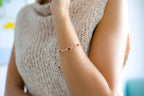 Modern Caged Amber Spheres Bracelet