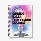 Personalised Notebook - "Genius Ideas (and random doodles)"