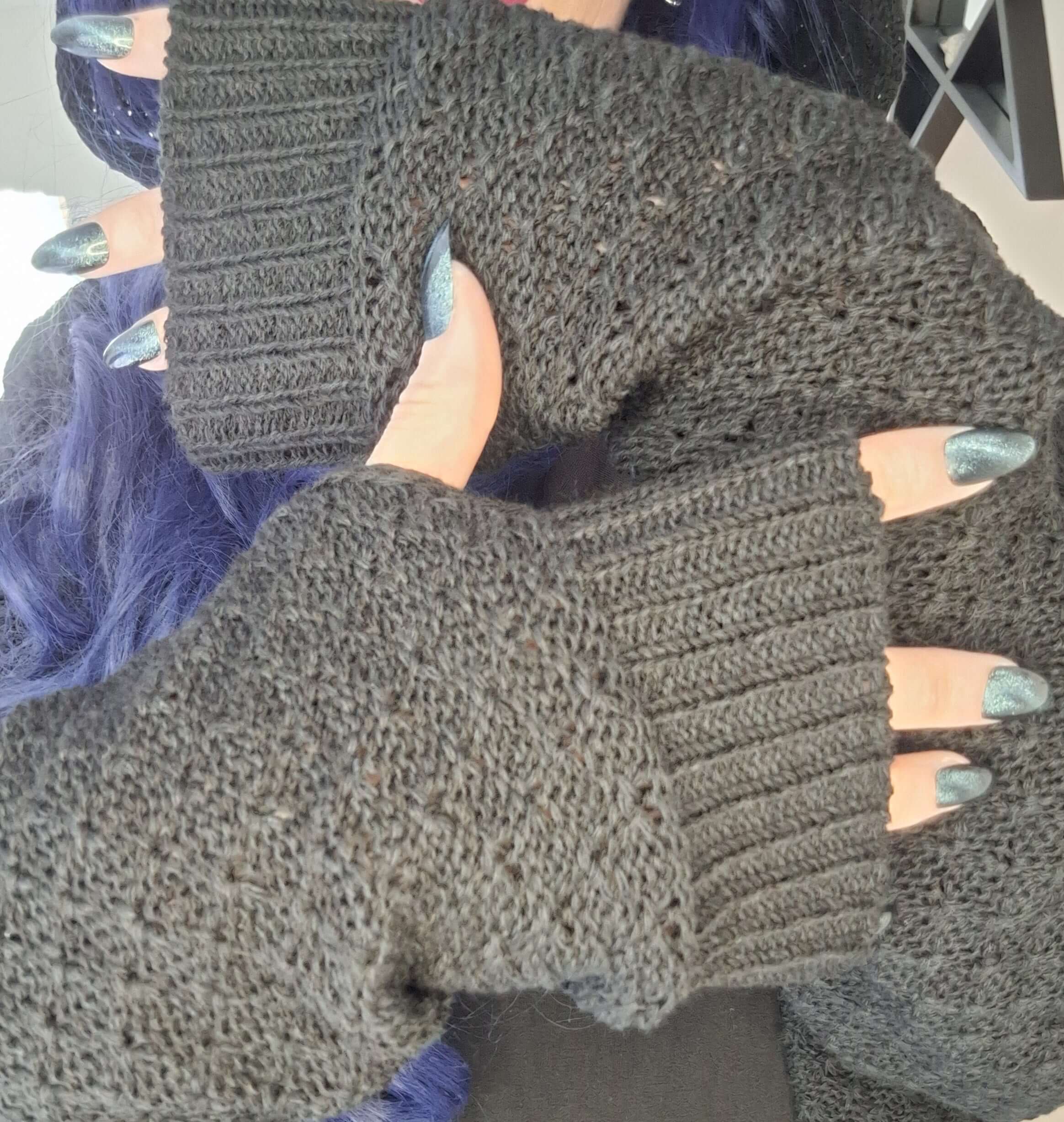 Necessary Evil Athena Long Gothic Hooded Cardigan - Draped Witchy Style