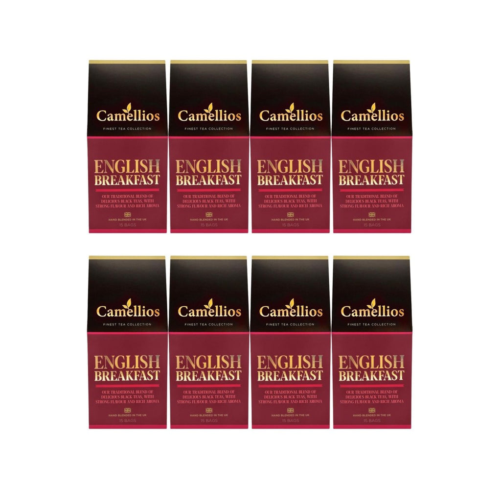 Camellios English Breakfast Black Tea 8 x 15 Pyramid Tea Bags