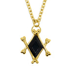 The Obsidian Marrow Necklace Gold Thin