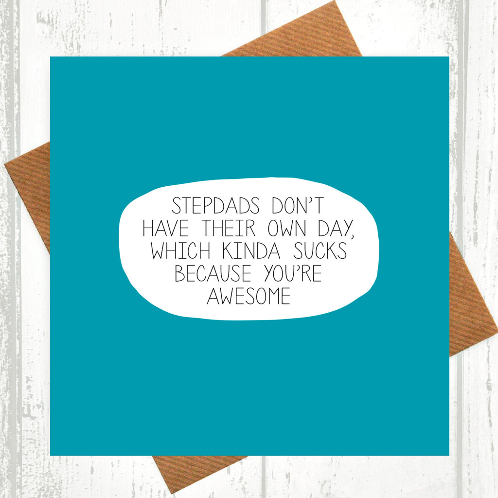 Stepdad You're Awesome Father's Day Card