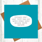 Stepdad You're Awesome Father's Day Card