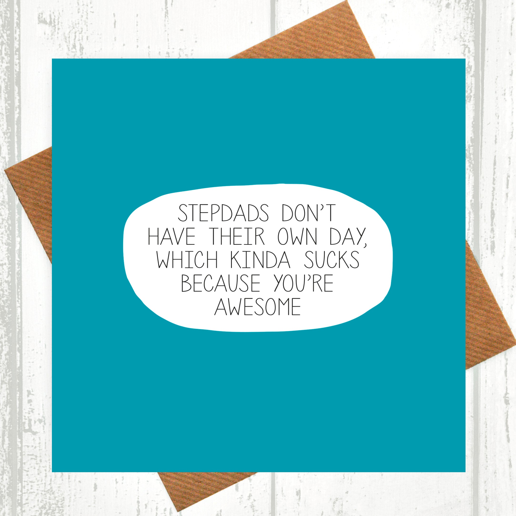 Stepdad You're Awesome Father's Day Card