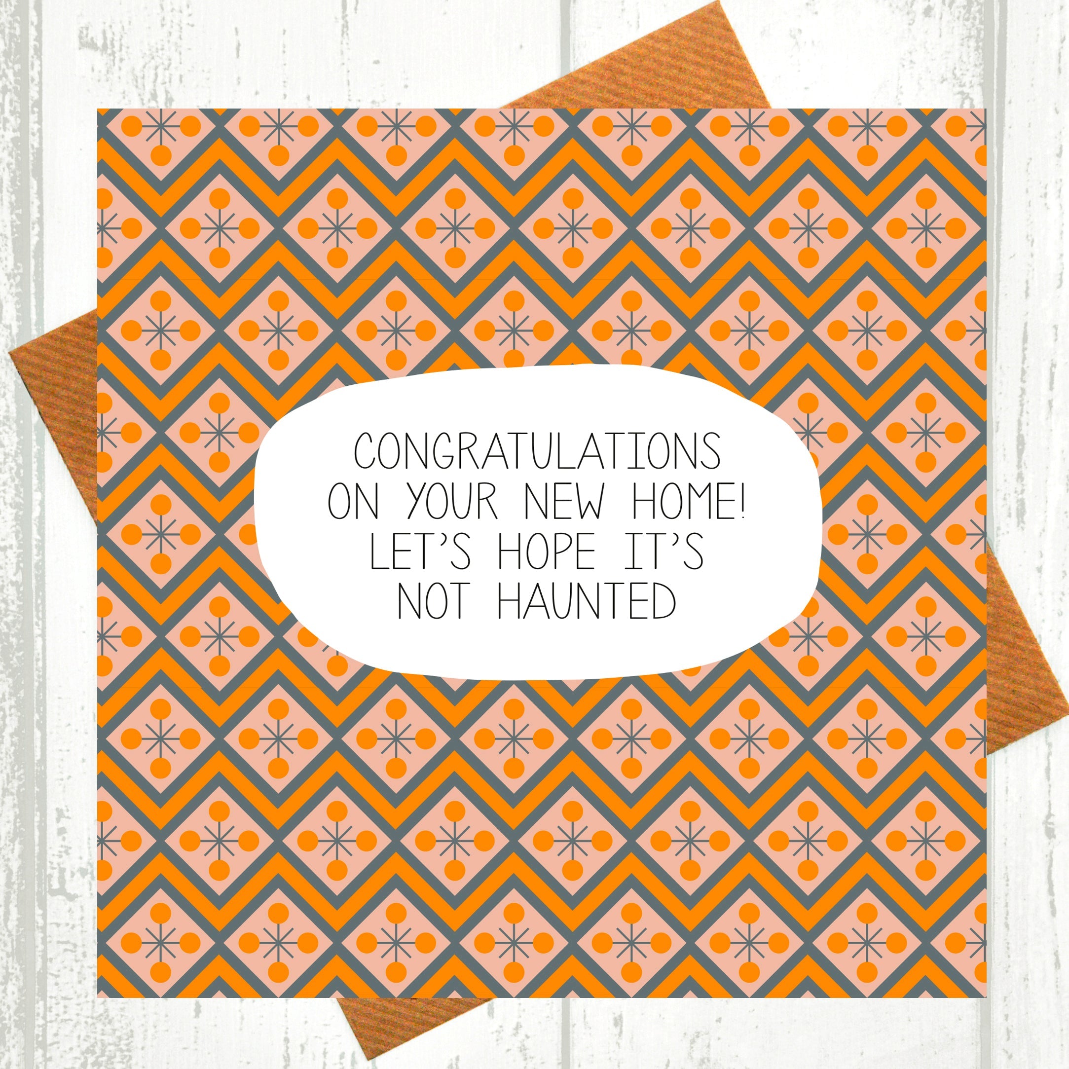 Hope It's Not Haunted New Home Card