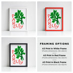 Basil Herb print from an original painting, choice of sizes, available framed and unframed