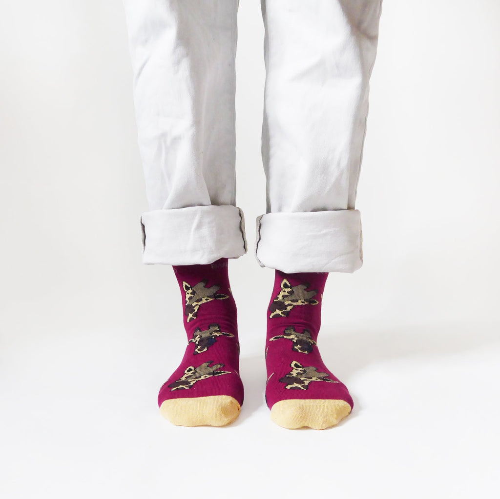 Save the Giraffes Bamboo Socks