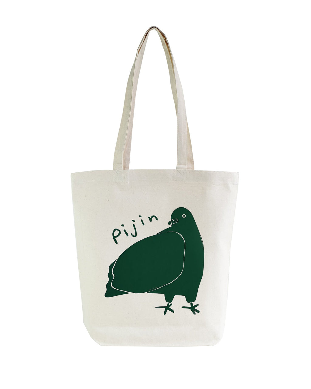 Pijin Tote Bag - great gift for pigeon lovers Green