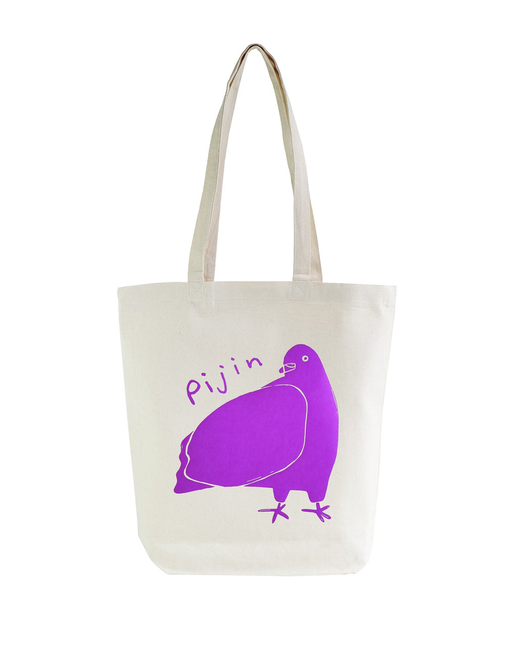 Pijin Tote Bag - great gift for pigeon lovers Purple