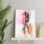 DIGITAL ONLY Personalised Watercolour Portrait
