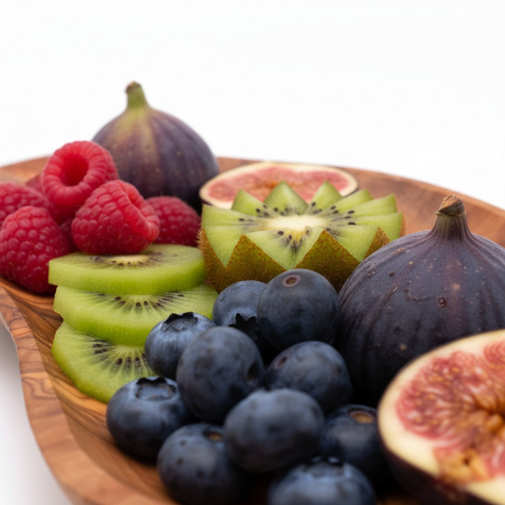 Olive Wood Charcuterie Board | Rustic Live Edge Serving Platter Cheese Tray