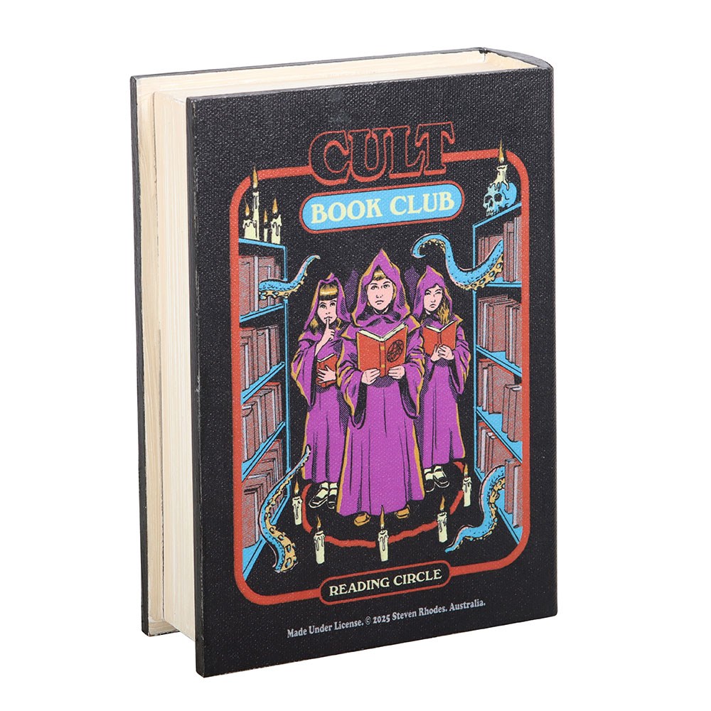 Gothic Gifts Steven Rhodes' "Cult Book Club" book-shaped storage box