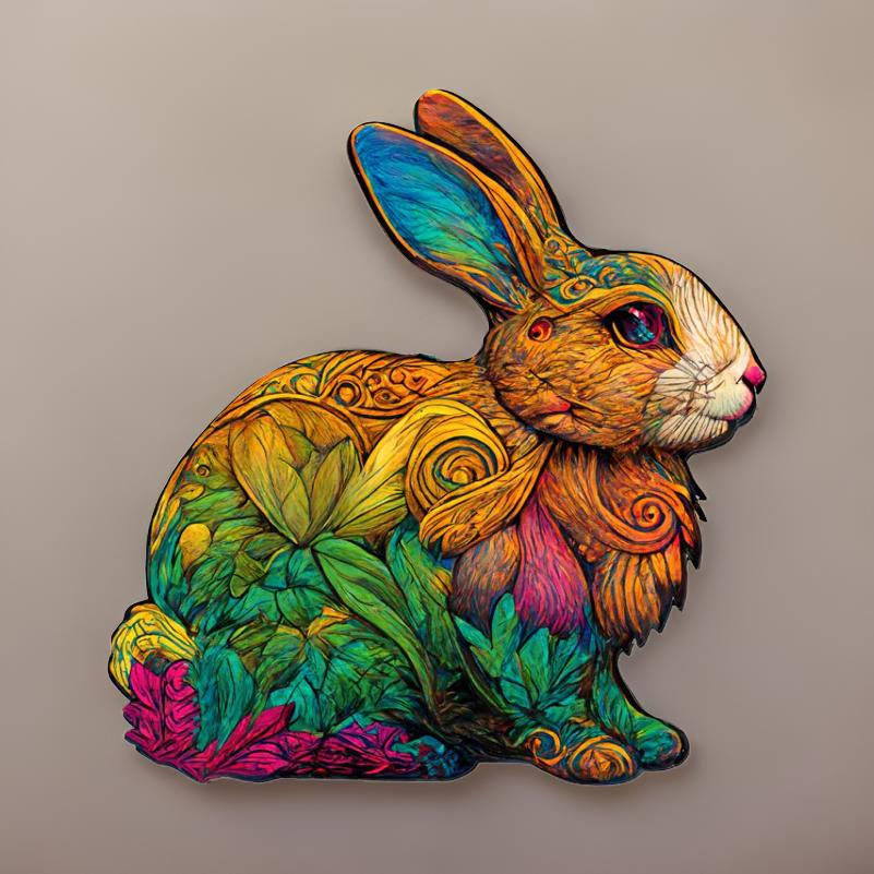 Wooden Animal and Nature Puzzles Rabbit