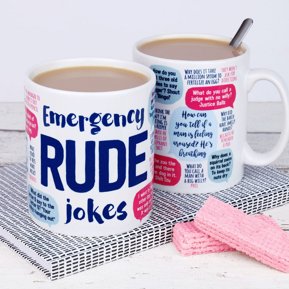 Emergency Rude Jokes Mug