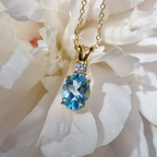 Mini Set 1 - Blue Topaz Jewellery Set in 18k Gold Vermeil