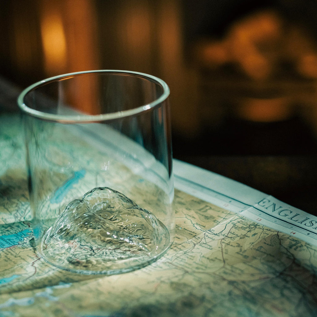 Scafell Pike Glass Tumbler & Coaster Set