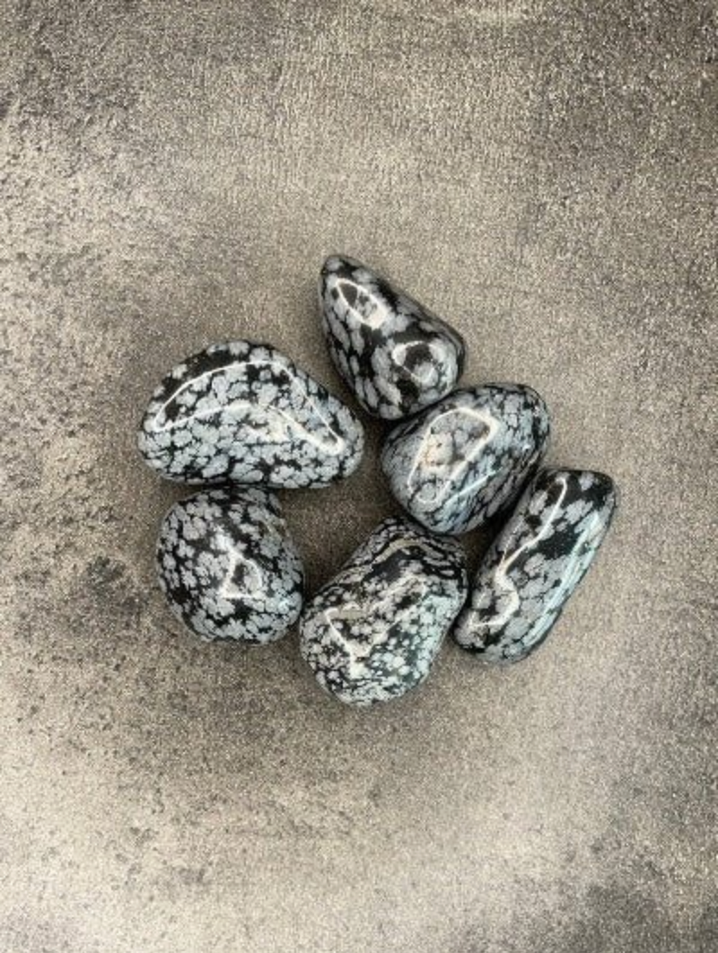 Snowflake obsidian - Tumblestone