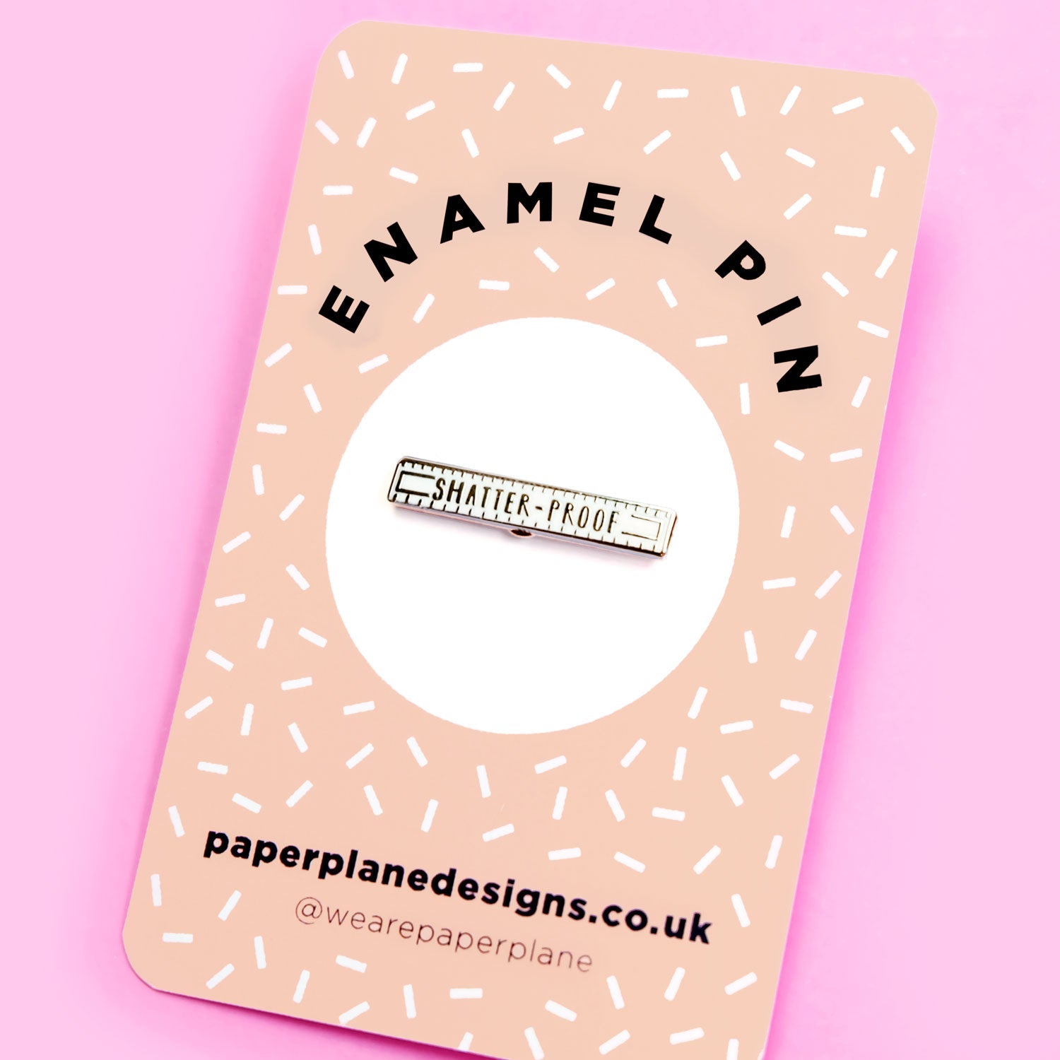 Shatter-proof Enamel Pin Badge
