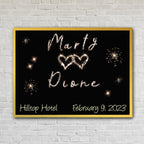 Sparkler Couples Names Custom Artwork