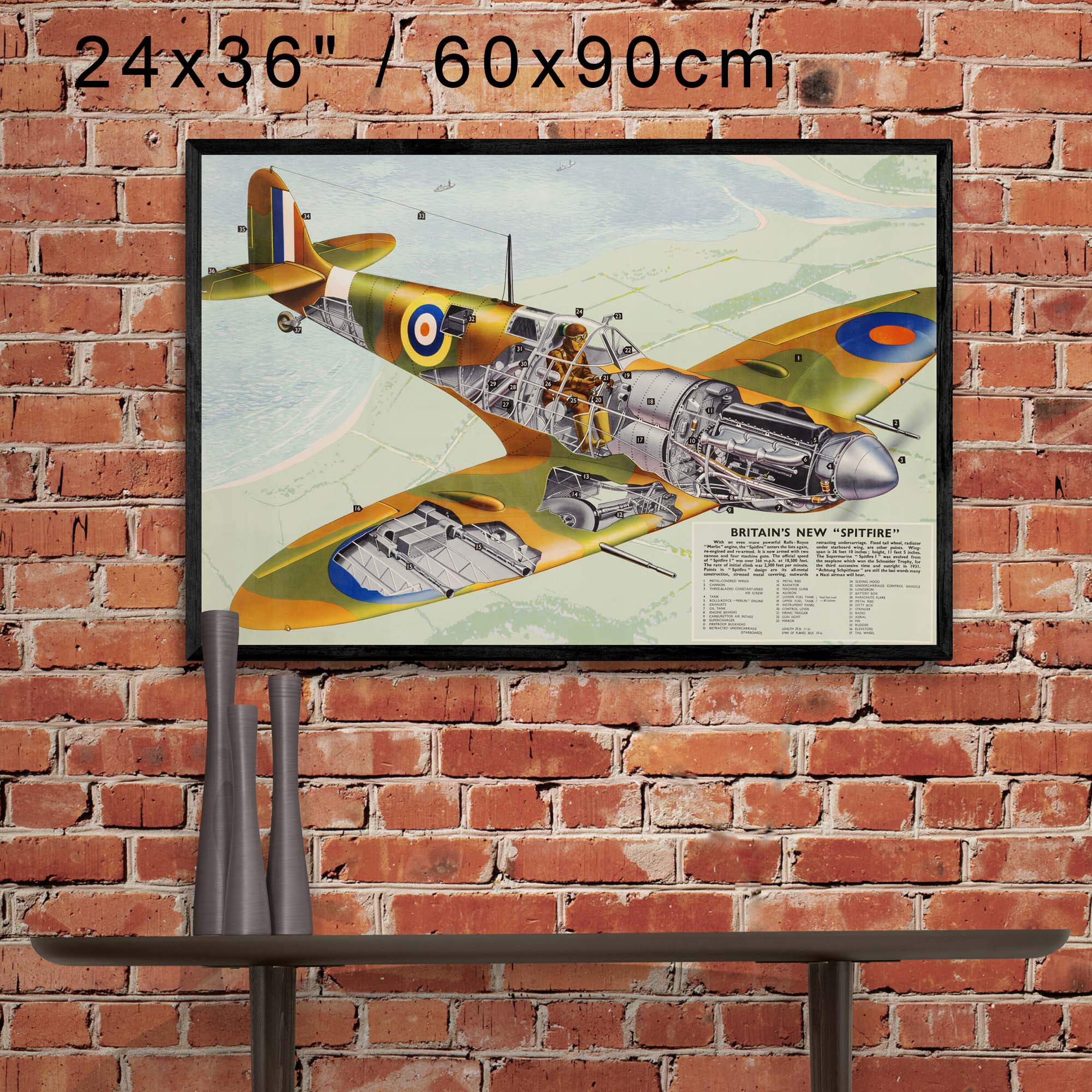 "Britain's New Spitfire" on Framed Prints, Canvas, Framed Canvas, Acrylic or Print-only