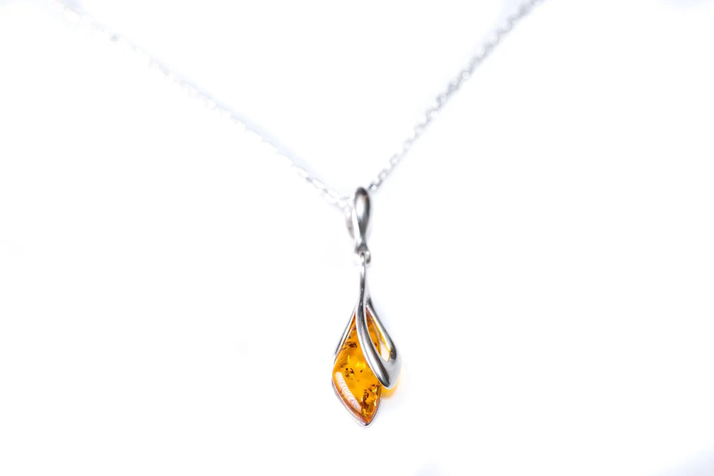 Subtle Amber Droplet Pendant