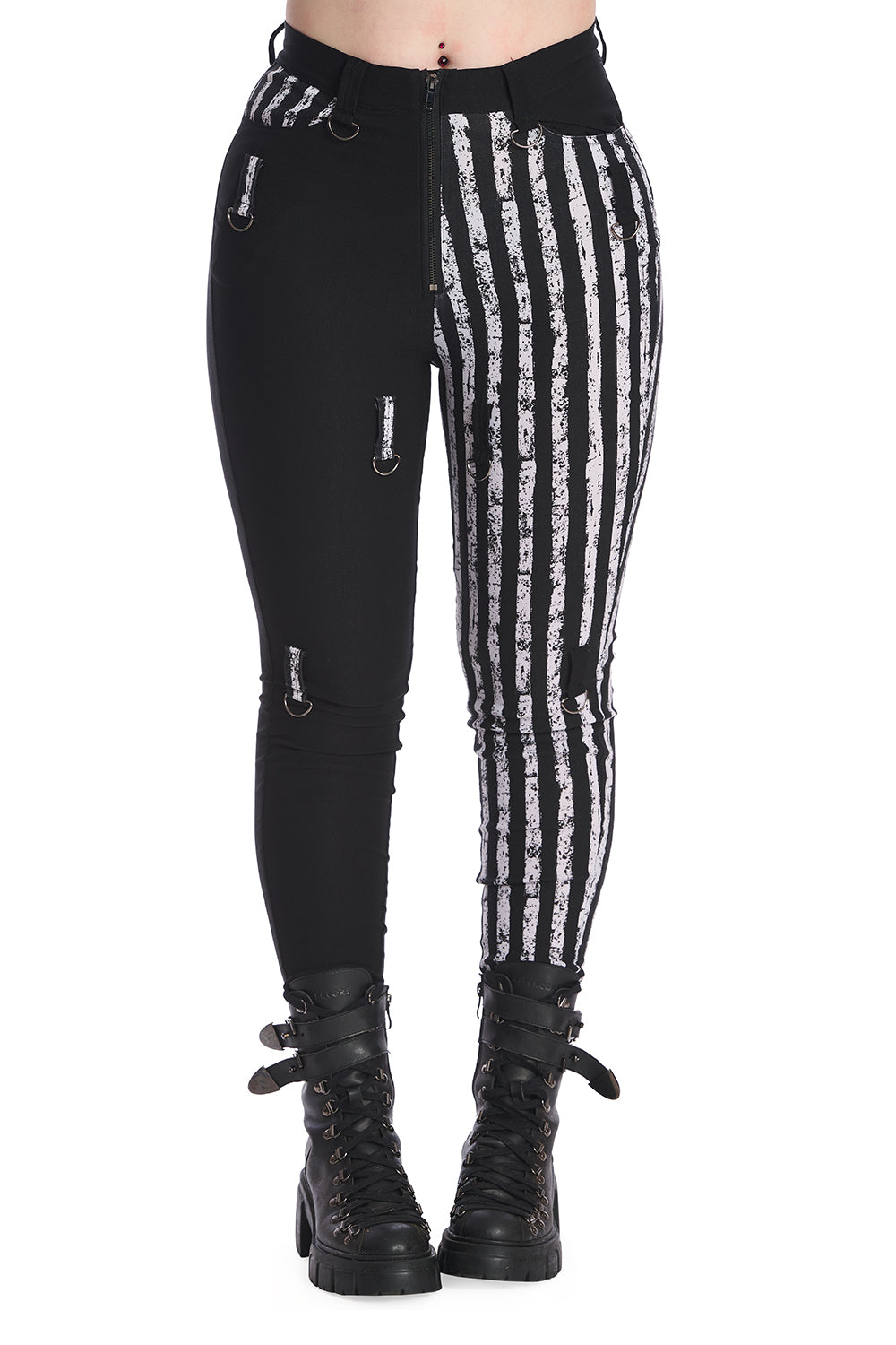 Banned Spooky Night Walks Half and Half Trousers