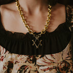 The Obsidian Marrow Necklace Gold