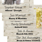 Heart Shaped Photo with Message Custom Artwork