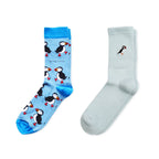 The Blue Puffin 2 Pack Bamboo Sock Set