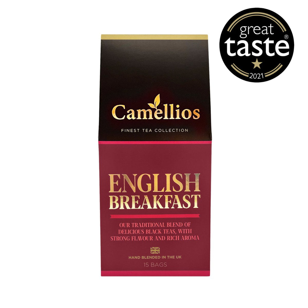 Camellios English Breakfast Black Tea 15 Pyramid Tea Bags