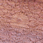 Vansuri Large Hand Carved Wooden Box Velvet Lined