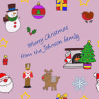 Personalised Christmas Wrapping Paper - Design 1