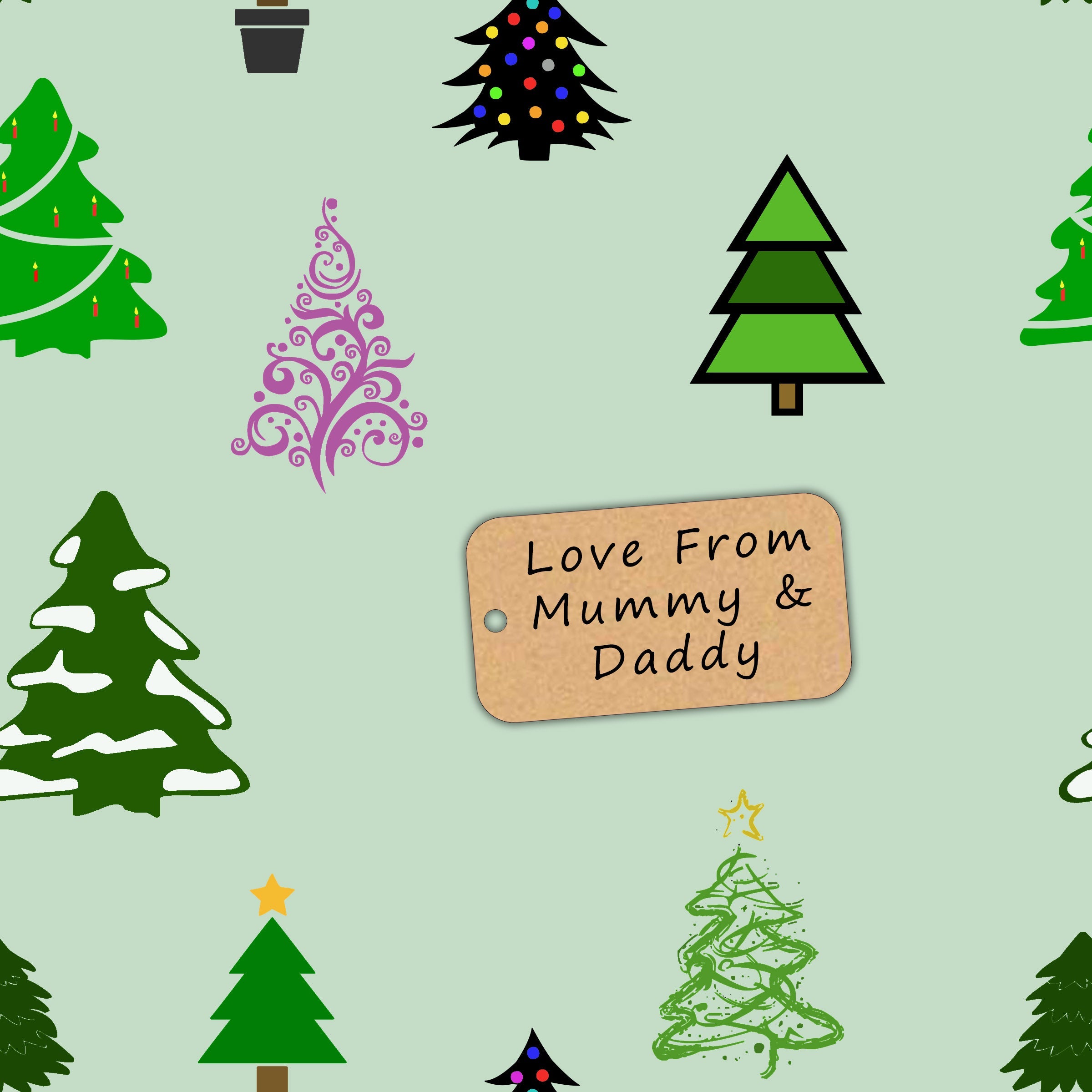 Personalised Christmas Wrapping Paper - Design 2