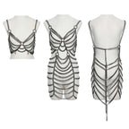 Punk Rave Anslie Metal Chain Dress