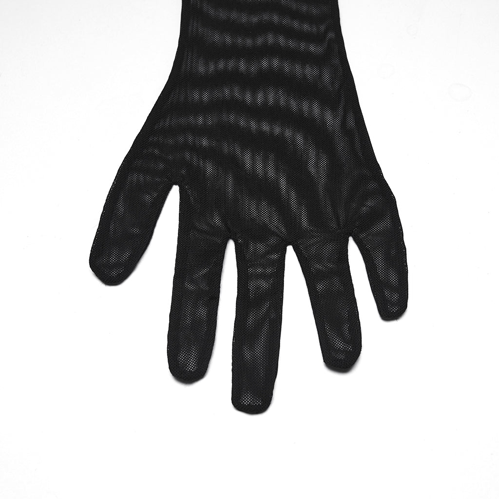 Punk Rave Fluffy Goth Gloves